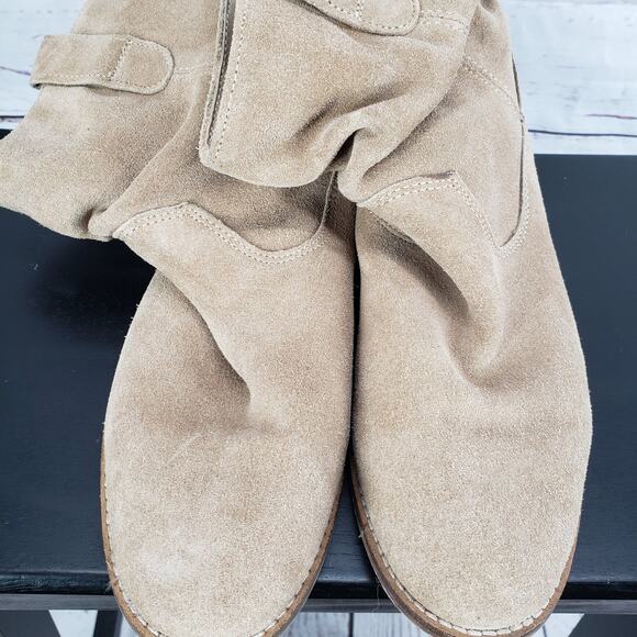 ASOS Women's Tan Faux Suede Western Ankle Boots Size 5 - Picture 5 of 12